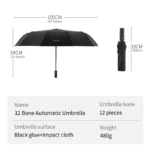 Folding Umbrella. LYNK&CO 01 Phev 02 03+ 05 06 09 PHEV 09 MHEV - Image 6